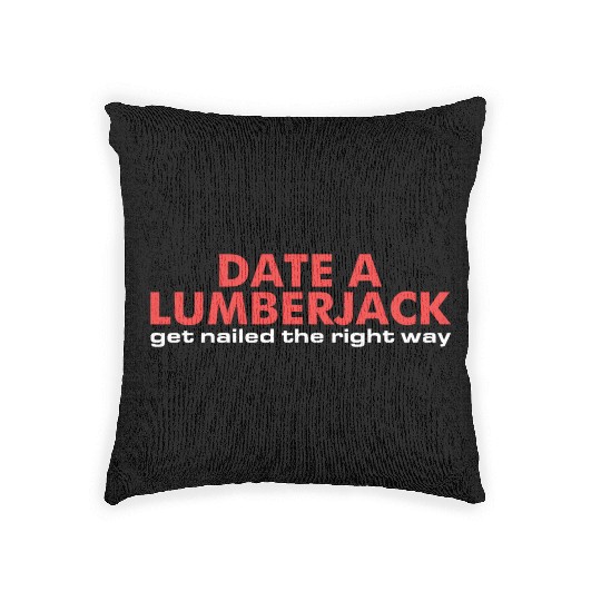 Funny Lumberjack Woodworking Chainsaw Professi Woven Pillows