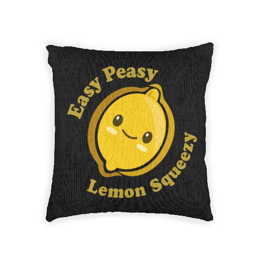 Easy Peasy Lemon Squeezy Woven Pillows