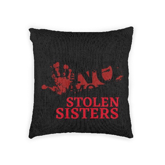 No MS Sisters/MMIW Girl Native American Woven Pillows