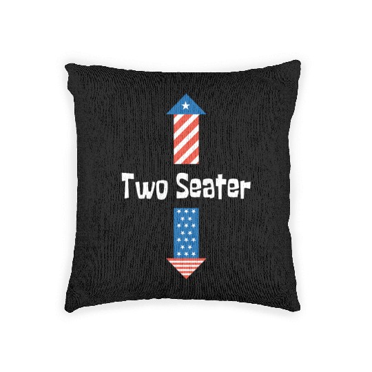 4th Of July Dirty For Men Adult Humor Two Seater Woven Pillows