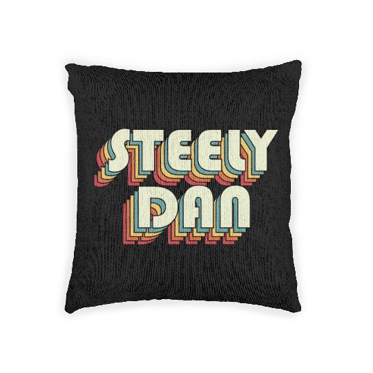Steely Dan | Unique Retro Faded-Style Typography Woven Pillows