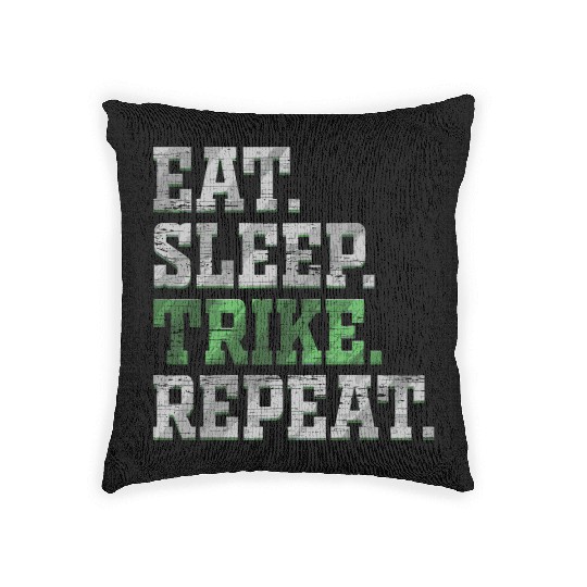 Eat Sleep Trike Repeat Motorcycle Triker Biker Gif Woven Pillows