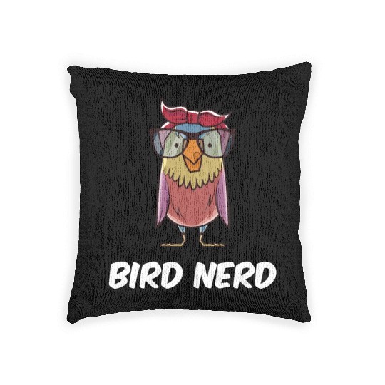 Bird Nerd Woven Pillows