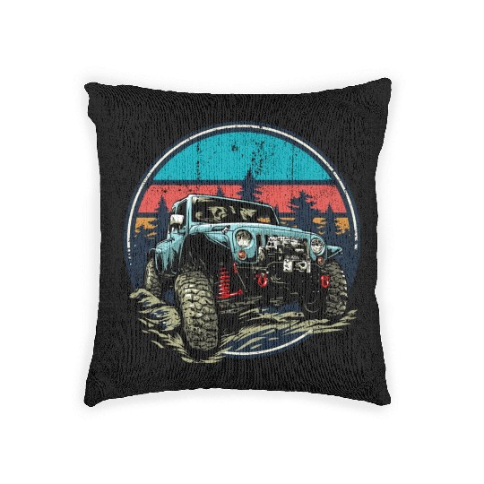 Jeep Offroad Woven Pillows