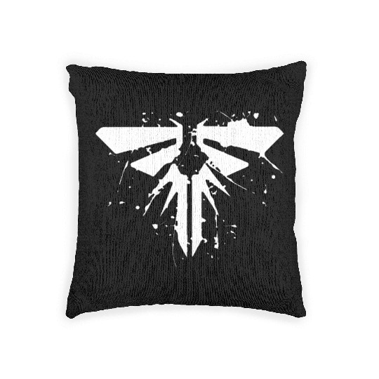 the last of us fireflies ellie joel abby Woven Pillows