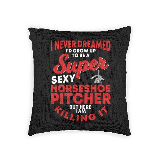 Horseshoe Pitcher Woven Pillows