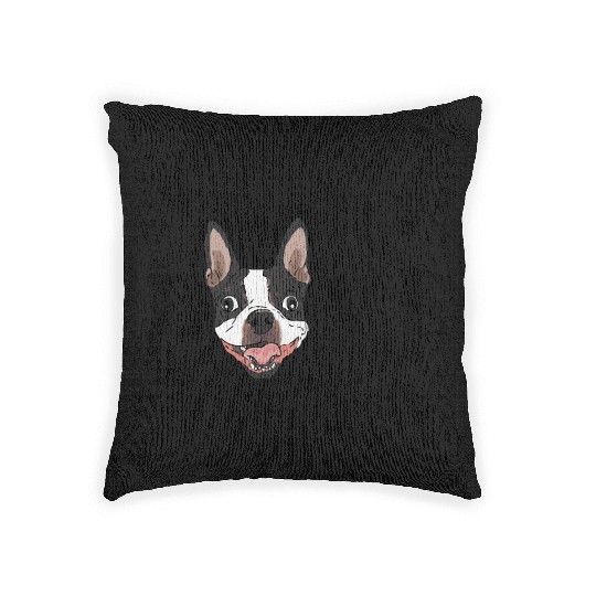 Boston Terrier Lover Cute Boston Terrier Dog Lover Woven Pillows