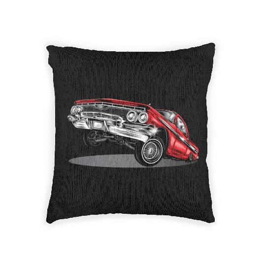 lowrider car Woven Pillows