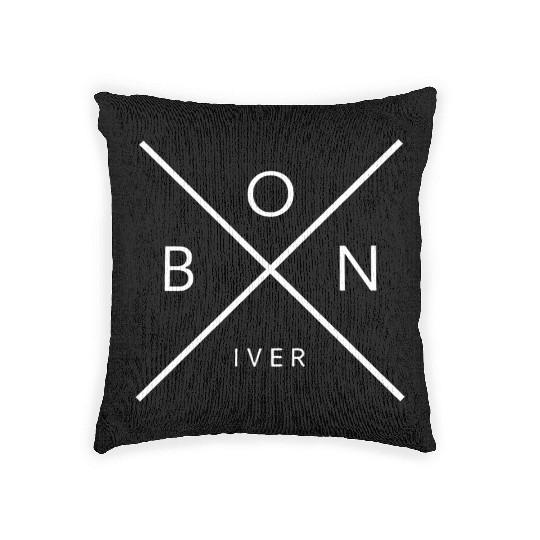 Bon IVER Black Unisex Gift Woven Pillows