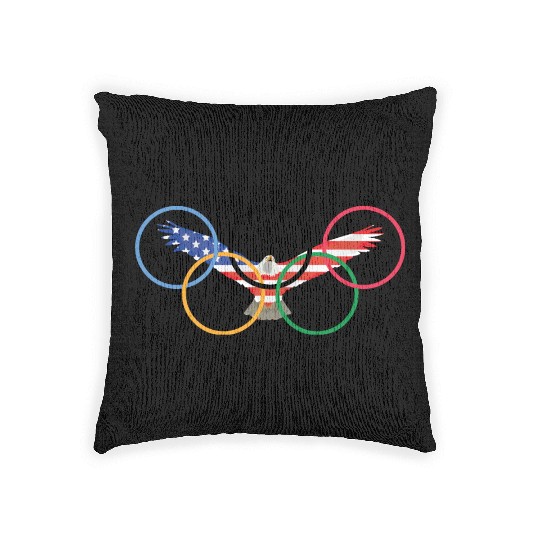 usa olympics Woven Pillows