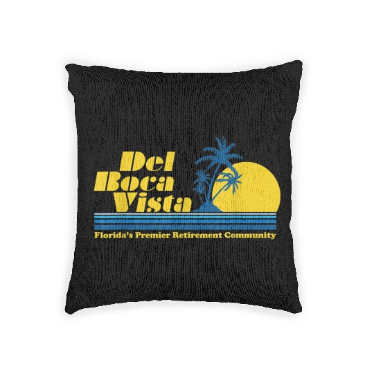 Del Boca Vista Retirement Community Funny No 2376 Woven Pillows