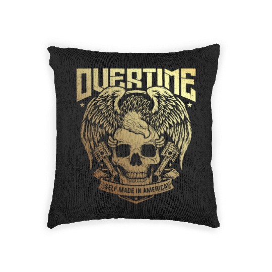 OVER TIME MECANO SELF MADE IN AMERICA Woven Pillows