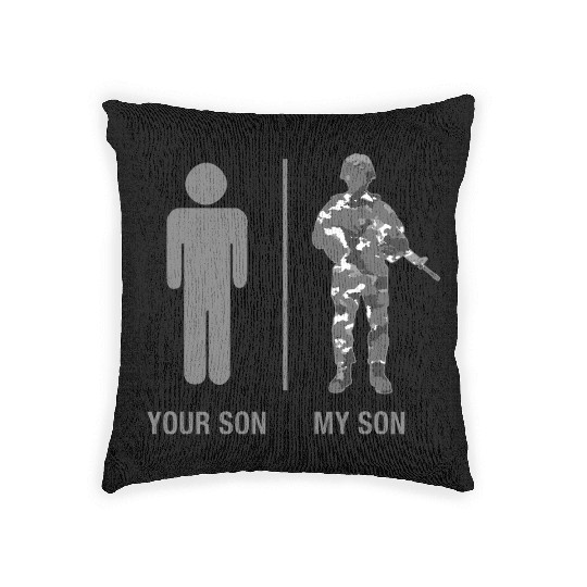 Veteran-Soldier Son Woven Pillows Military Camouflage Your