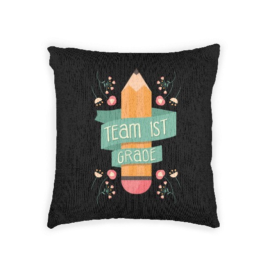 Back To School Student Teacher Team 1St Grade Woven Pillows
