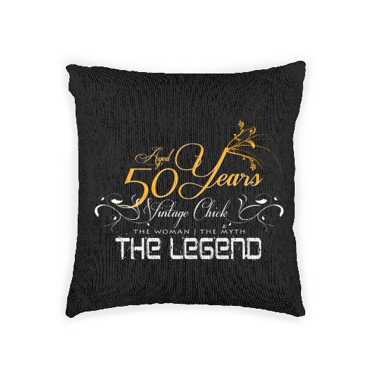 50th birthday Woven Pillows