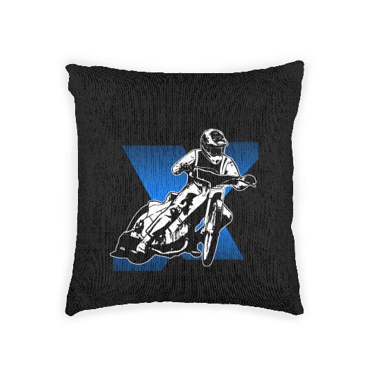 Motorcycle Speedway Racing Woven Pillows