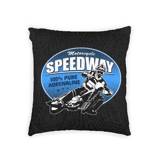 Motorcycle Speedway Racing Woven Pillows