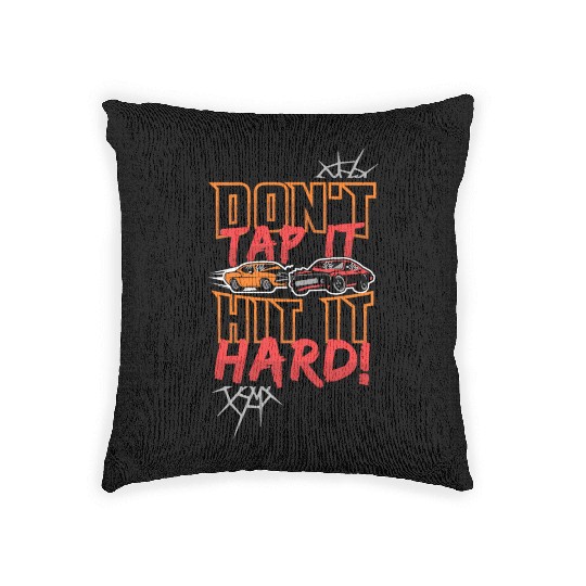 Demo Derby Demolition Derby Demolition Derby Lover Woven Pillows