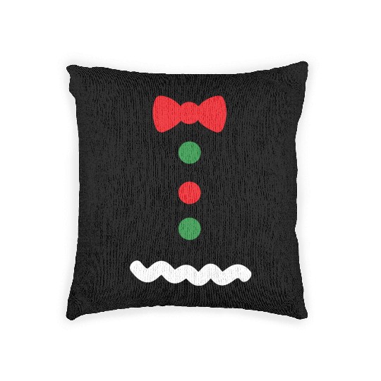 Ginger bread Man Holiday Costume Christmas Cookie Woven Pillows