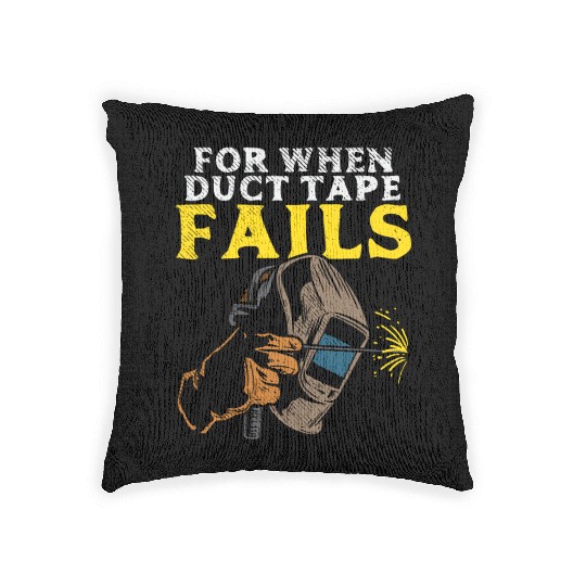 Welding Welder Steel Worker Ironworker Metal Woven Pillows