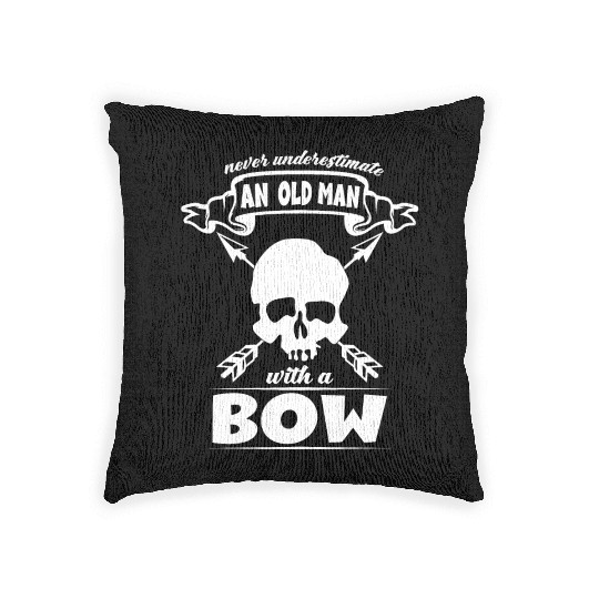 Archery Old Man Archery Bow Arrow Archer Woven Pillows