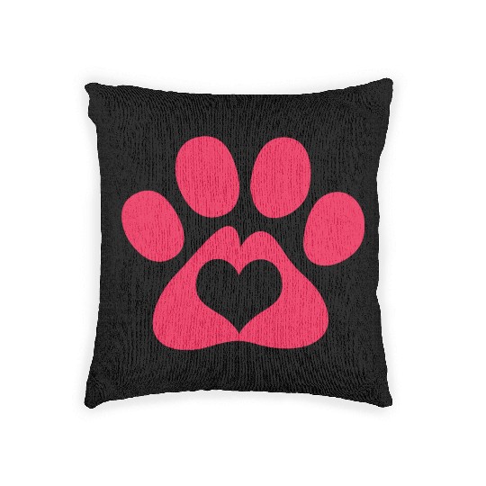 Dog Paw Adopt A Pet Dog Rescue Woven Pillows