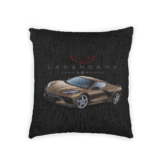 Bronze American Supercar Woven Pillows
