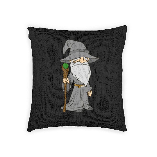 The Adventuring Wizard Woven Pillows