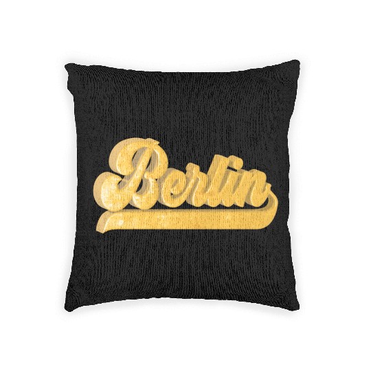 Golden Berlin Bling Bling Logo Woven Pillows