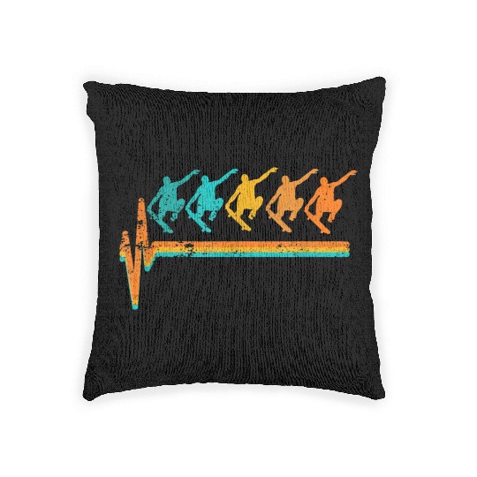 Skateboard Design For Skater lover Woven Pillows