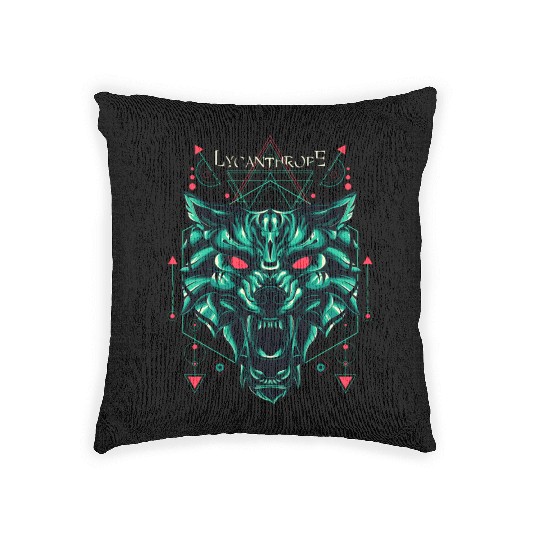 Werewolf Lycanthrope Woven Pillows