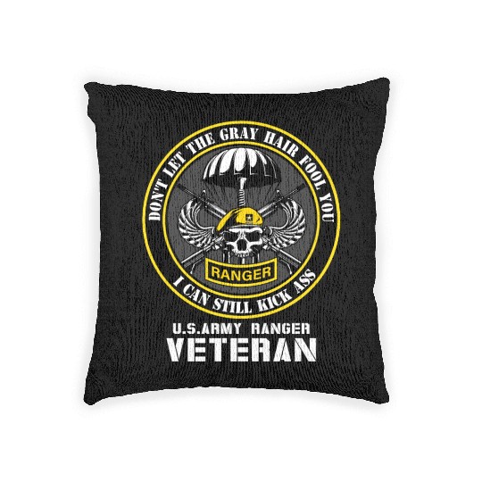 US Army Ranger Army Dad Military Veterans Day Woven Pillows
