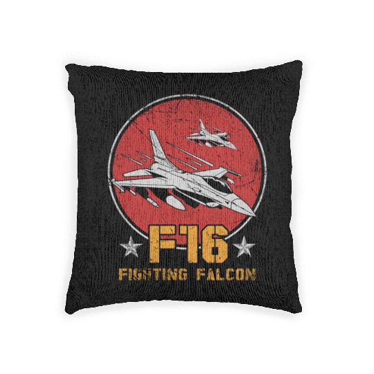 Aircraft Army US Airborne Fighter Pilot Woven Pillows