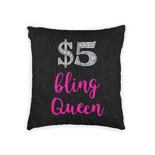 5 Bling Queen Jewelry Consultant Event Pop Up Sale Woven Pillows
