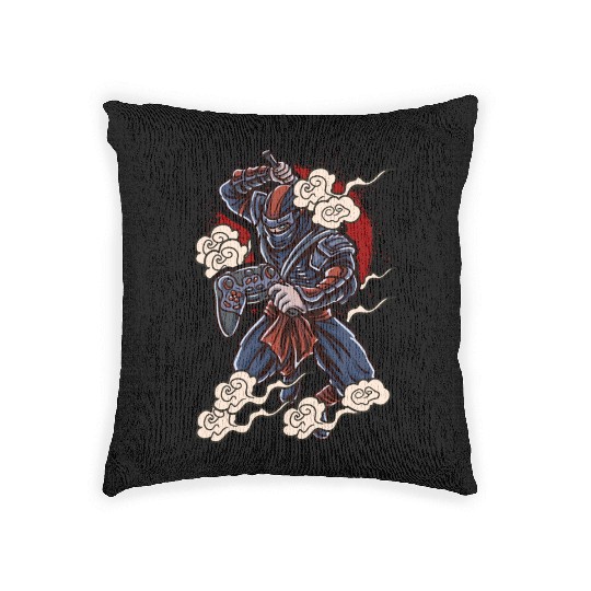 Ninja Gamer Woven Pillows