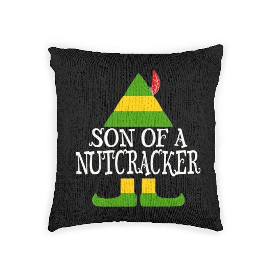 Son of a nutcracker Woven Pillows