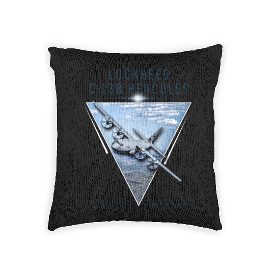 Lockheed C 130 Hercules Woven Pillows
