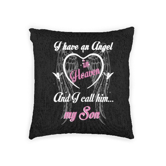 Gift For Parents Loss Son In Memorial My Son Guard Woven Pillows