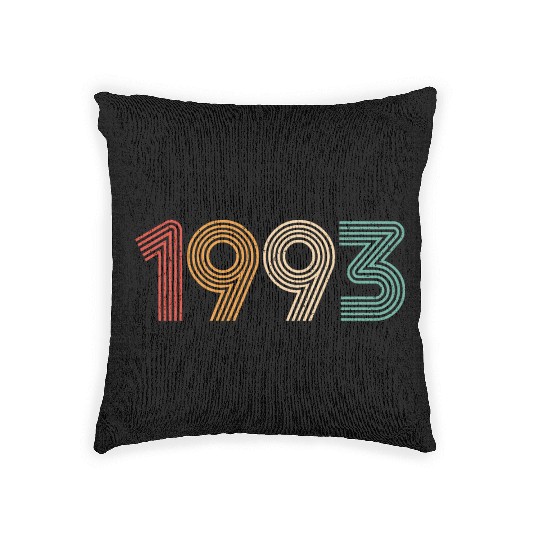 Vintage 1993, Birthday Gift Woven Pillows