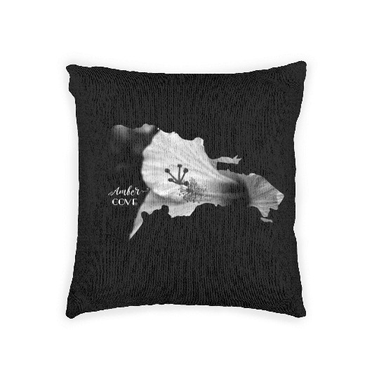 AMBER COVE Dominican Republic Map Puerto Plata DR Woven Pillows