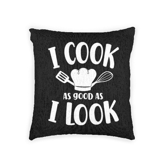 Cooking Cook Kitchen Chef I Cook Woven Pillows