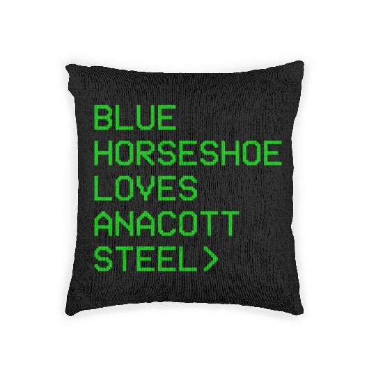 Blue Horseshoe Loves Anacott Steel Woven Pillows