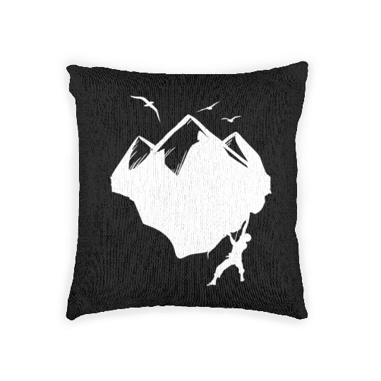 Climbing Carabiner Bouldering Mountain Sports Woven Pillows