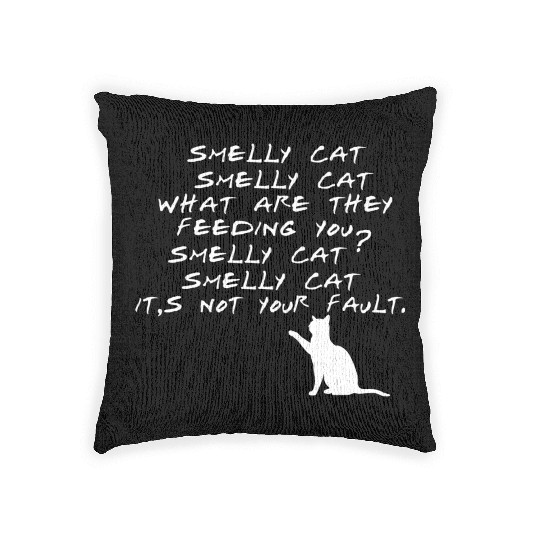 Smelly Cat Friends Tv Show Woven Pillows