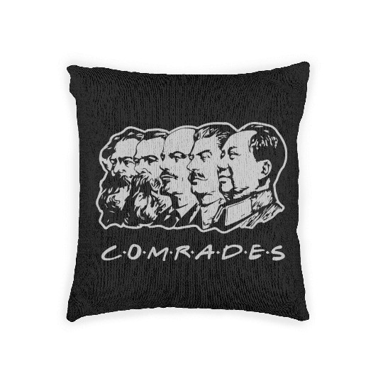 Communist Comrades Friends Woven Pillows