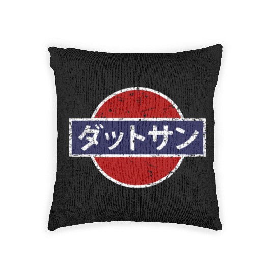 Datsun Vintage Japanese Car Woven Pillows