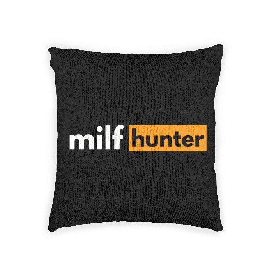 - i love milfs Woven Pillows