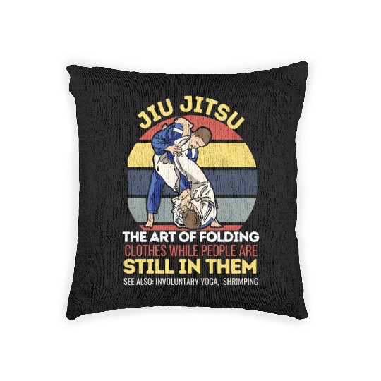 Jiu Jitsu Art of Folding Clothes BJJ MMA Woven Pillows