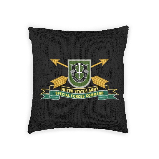 Army US Army Special Forces Command Flash Woven Pillows