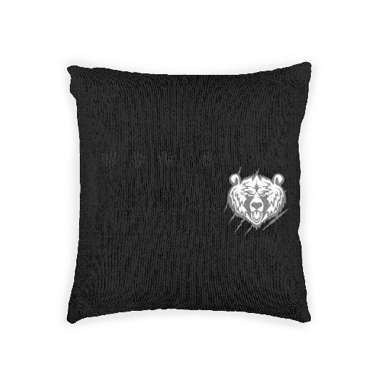 Dont Poke The Bear Woven Pillows